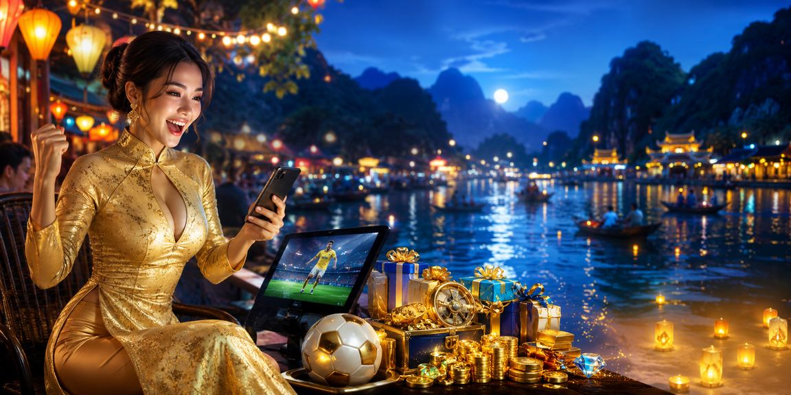 Hình ảnh đặc trưng Ninh Bình với áo dài, gợi nhớ trải nghiệm đăng ký và nhận ưu đãi tại địa phương